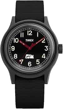 Abu Garcia Timex 腕時計 黒 TIMEX ABU GARCIA collaboration 36mm ORIGINAL CAMPER Watch